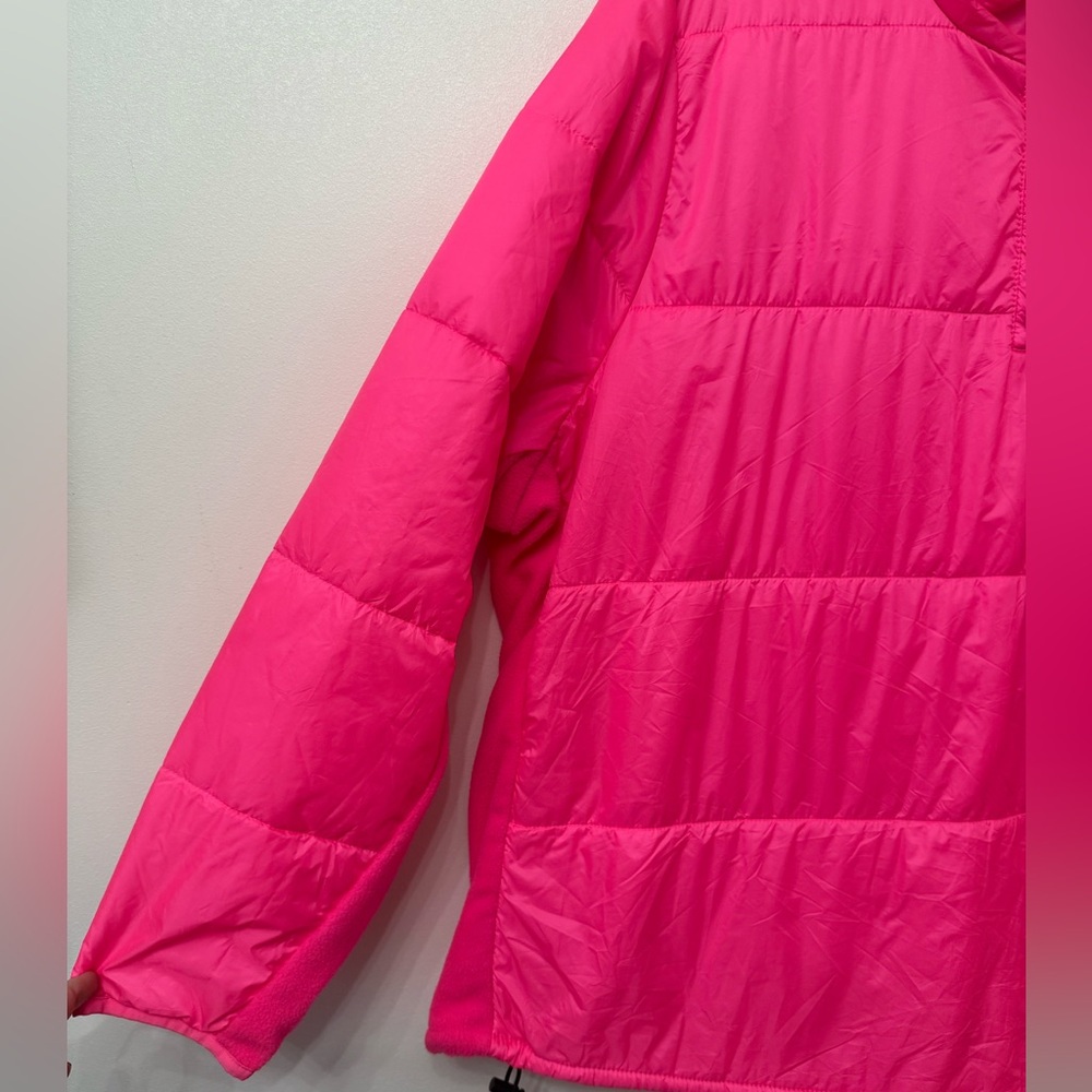 Happy Camper by Torrid Neon Pink Puffer Fleece Pullover Jacket - Picture 6 of 10